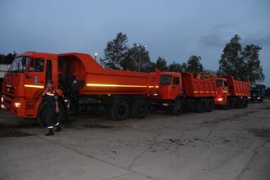 Колонна спасателей из Хабаровского края выдвинулась в пострадавший от паводка Уссурийск Амурский спасательный центр МЧС России